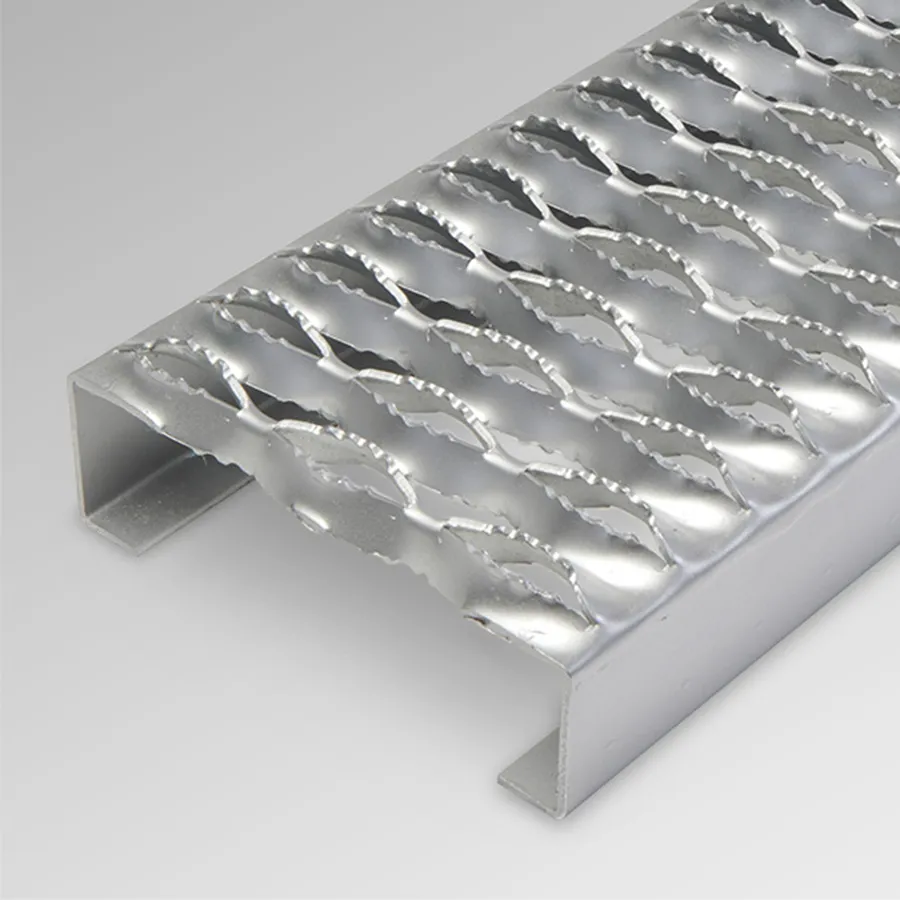 Galvanized Grip Strut anti-slip stair tread sample for OEM evaluation