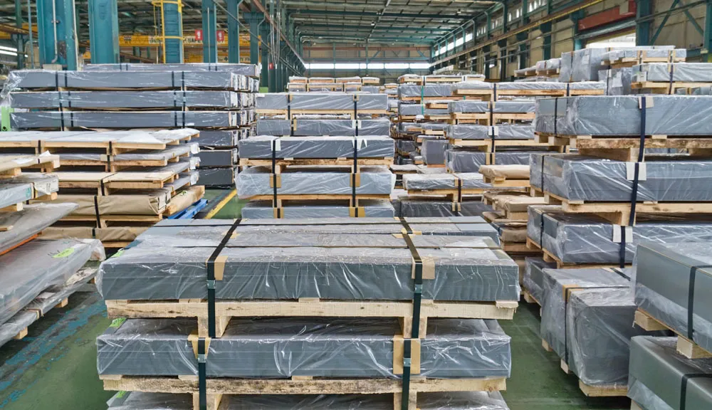 Steel plate supply finished product