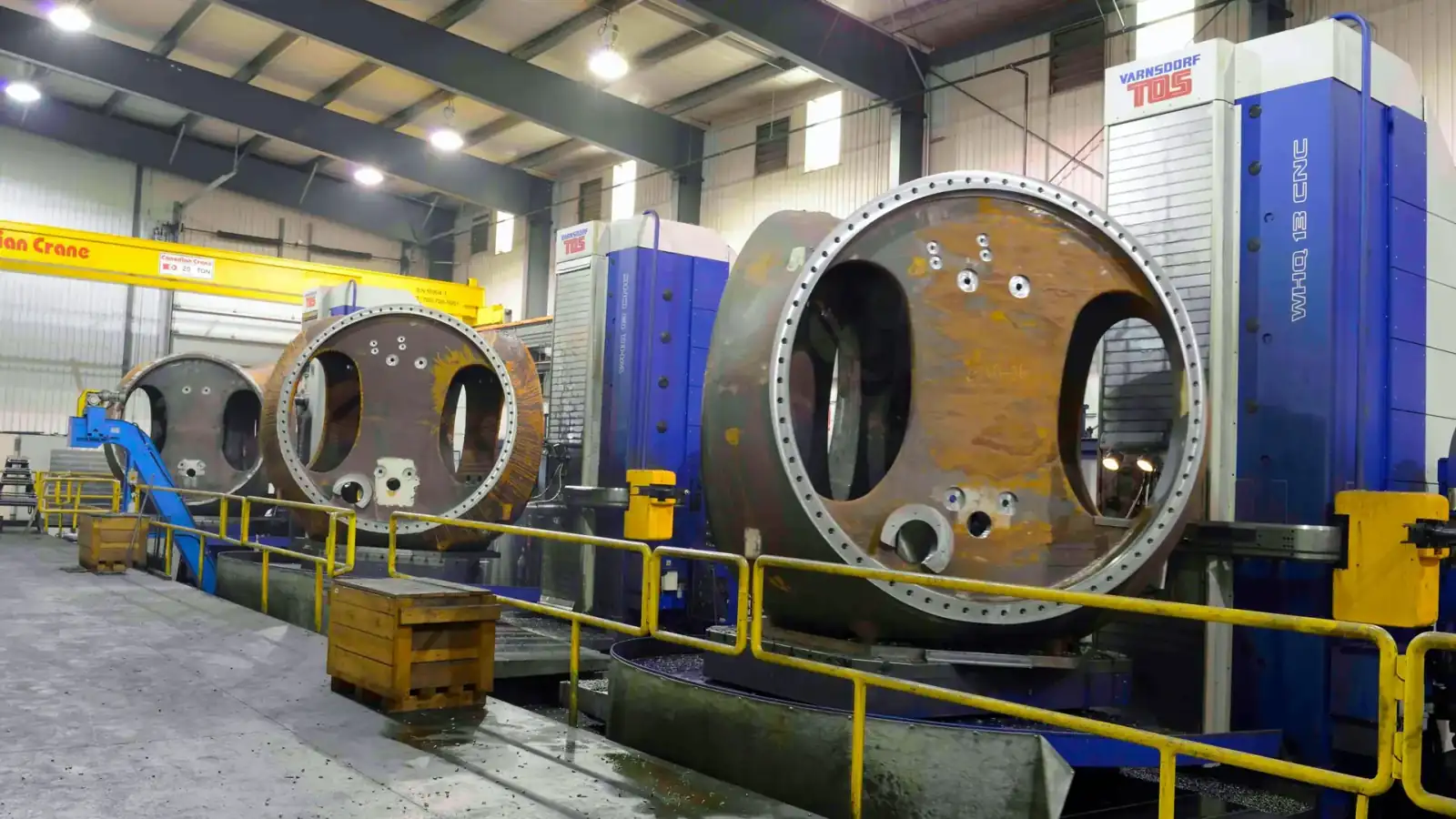 Wind energy high volume heavy machining in Canada