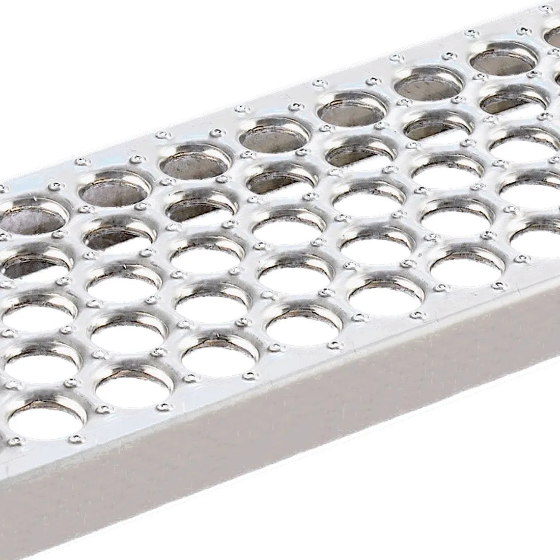 Rejilla de acero inoxidable 304 Perf-O-Grip - anti-slip safety grating close-up