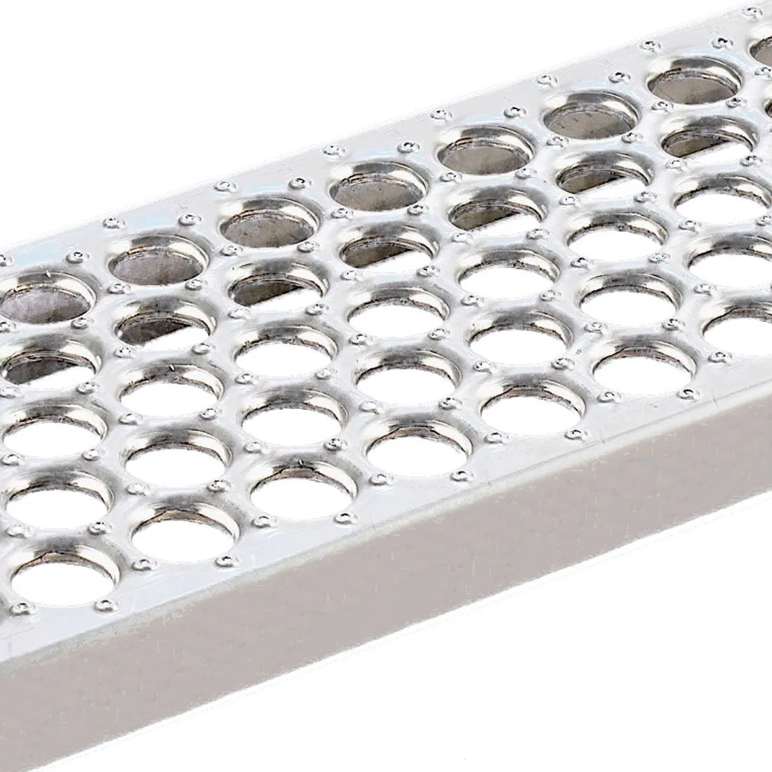 Rejilla de acero inoxidable 316 Perf-O-Grip - anti-slip safety grating close-up