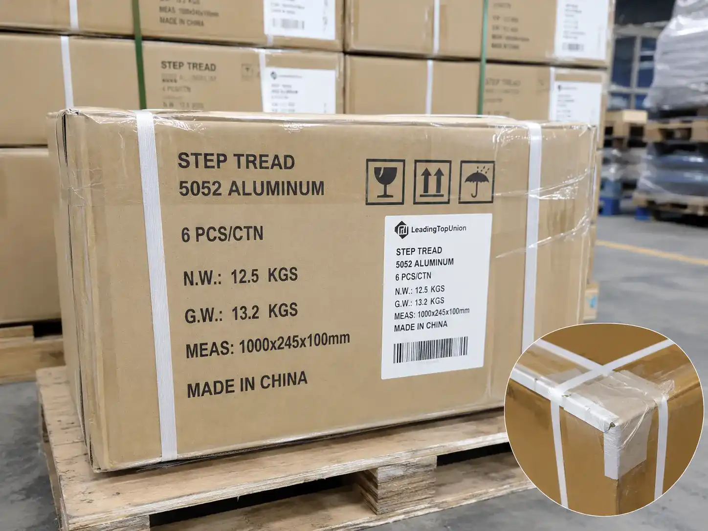 Export packing for US West Coast ocean shipment