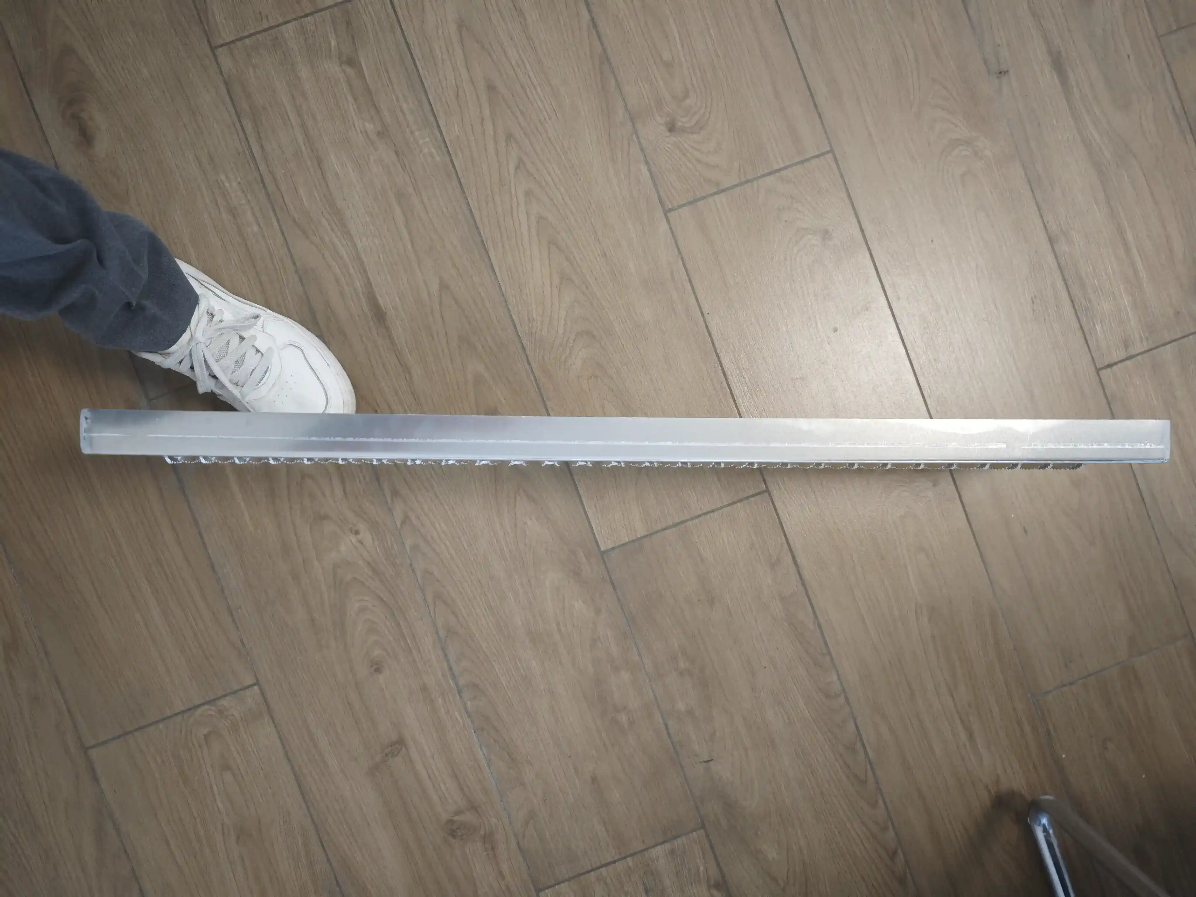3.0mm aluminum safety step tread — side channel and height profile showing 38 mm depth
